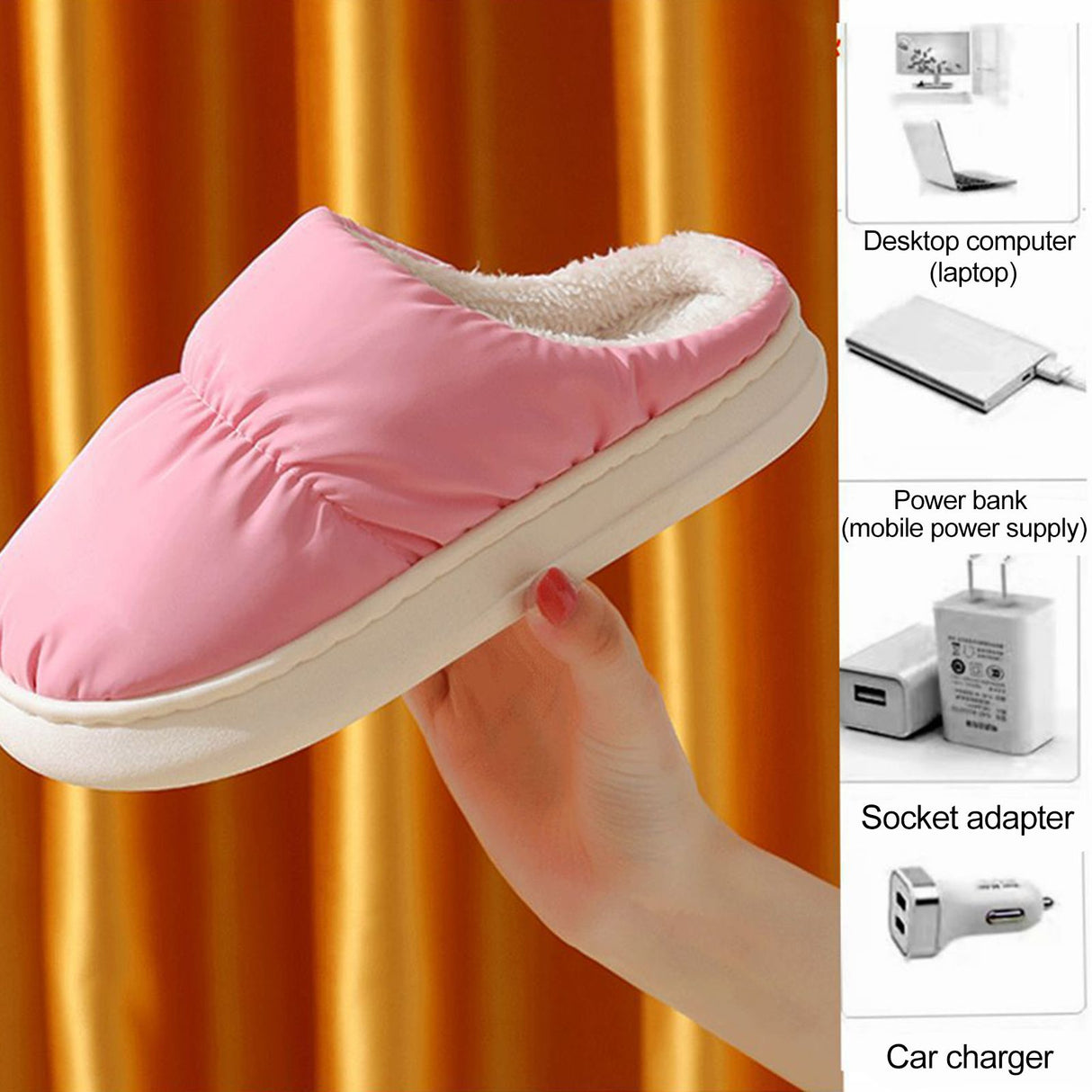 Rechargeable Heated Cloud Slippers