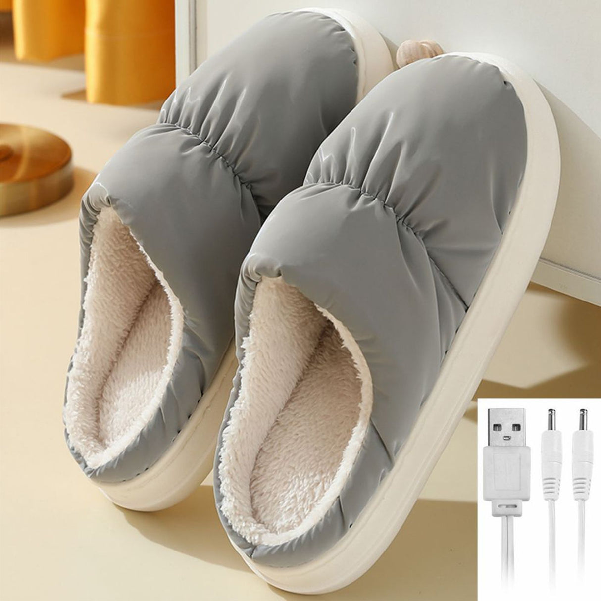 Rechargeable Heated Cloud Slippers