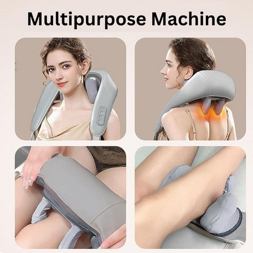 Neck & Shoulder Massager with Heat - 5D Deep Kneading Electric Pain Relief Device