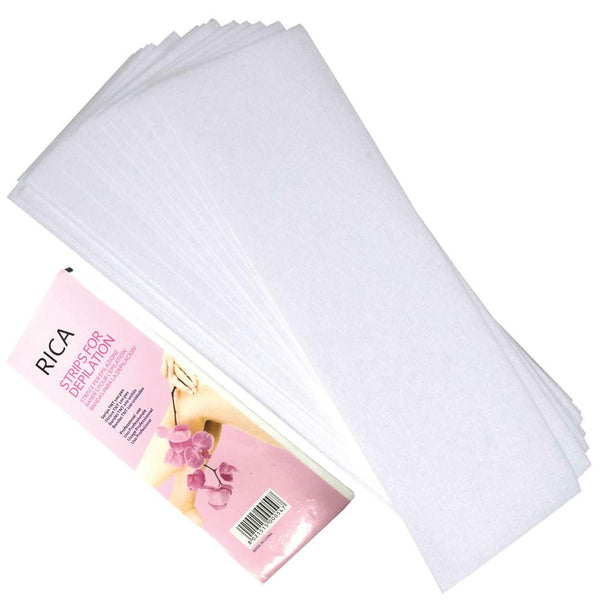 18Pre-Cut Strips Pack - 70gsm Non Woven Disposable Cut Waxing Papers