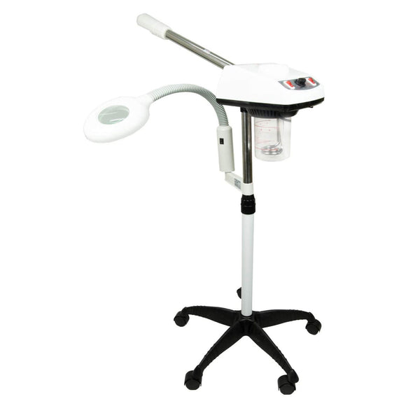 Facial Steamer and Magnifying Lamp 2-In-1 Beauty Machine Face Spa Magnifier Stand