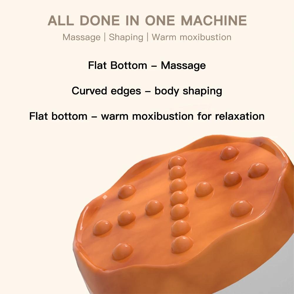 Electric Heated Gua Sha Massager - Full Body Hot Compress Massager For Whole Body