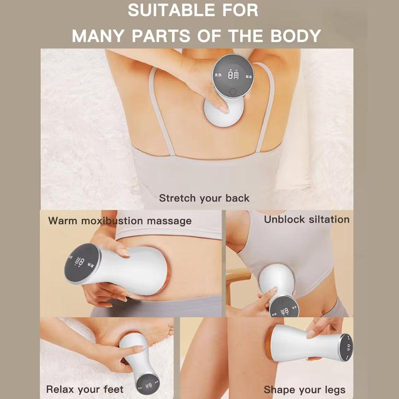 Electric Heated Gua Sha Massager - Full Body Hot Compress Massager For Whole Body