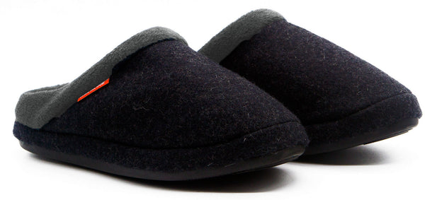 ARCHLINE Orthotic Slippers Slip On Arch Scuffs Orthopedic Moccasins - Charcoal Marle