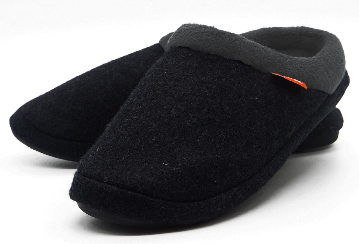 ARCHLINE Orthotic Slippers Slip On Arch Scuffs Orthopedic Moccasins - Charcoal Marle