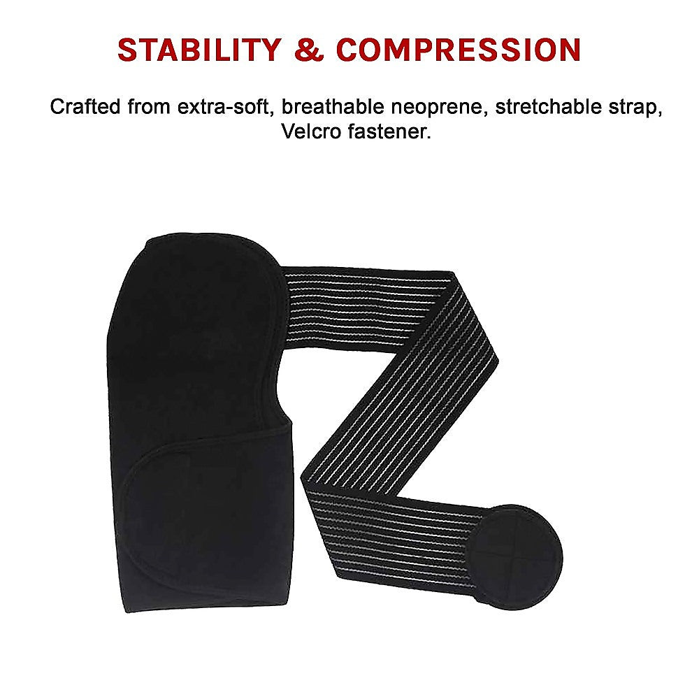 Adjustable Shoulder Support Brace with Compression Wrap