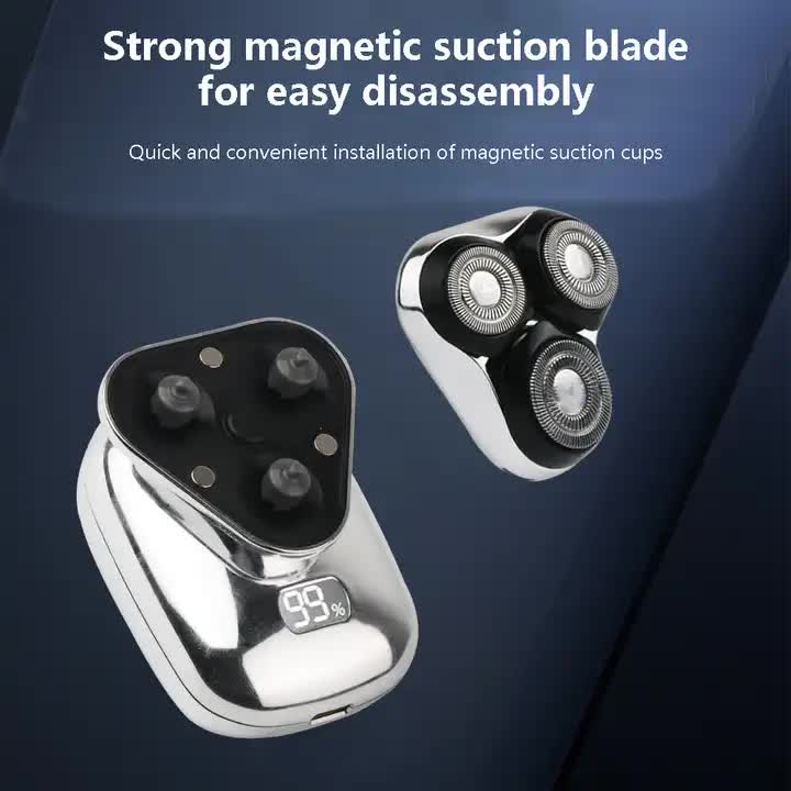 Rechargeable Electric Rotary Shaver