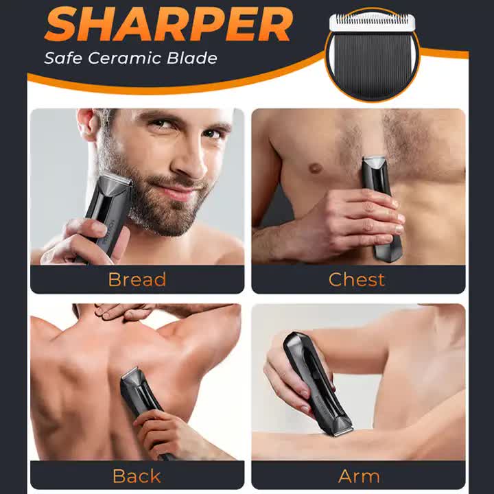 Rechargeable Hair Removal Trimmer with Smart Digital Display