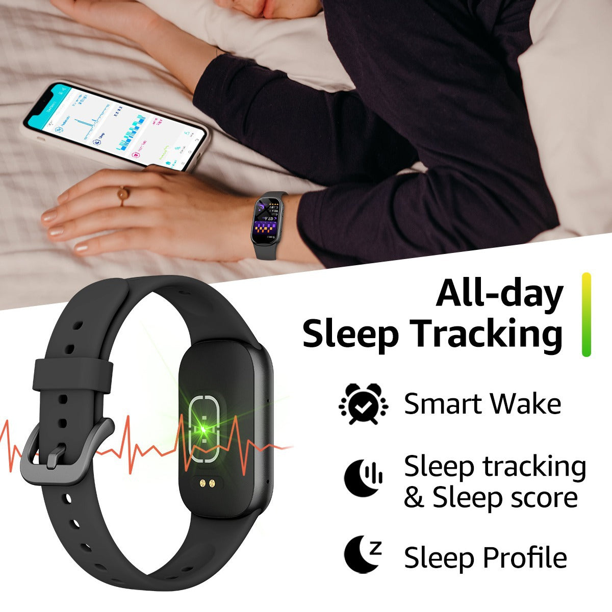 Smart Fitness Tracker with Bluetooth