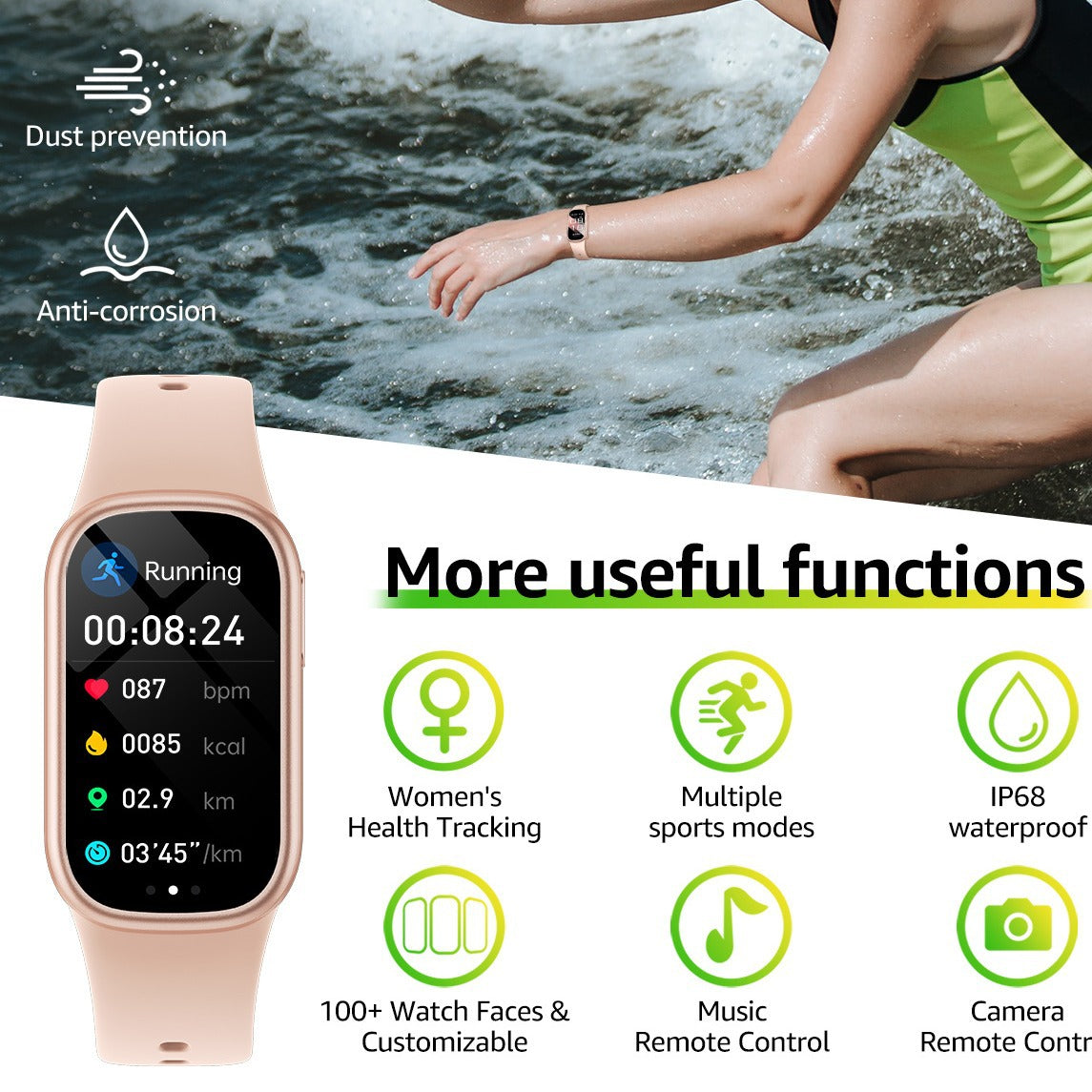 Smart Fitness Tracker with Bluetooth