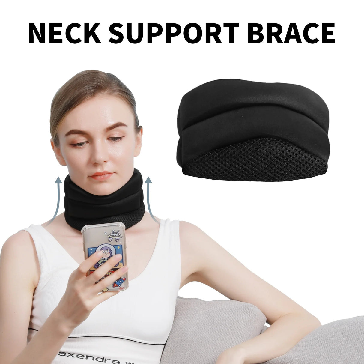 Adjustable Neck Brace – Cervical Spine Support for Pain Relief and Posture Correction