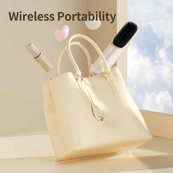 SILK ROLLA Wireless Hair Straightening Brush