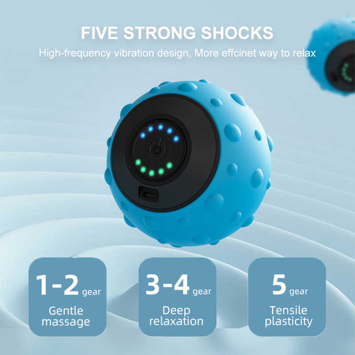 Electric Vibrating Massage Ball - Muscle Relaxation & Deep Tissue Therapy Tool