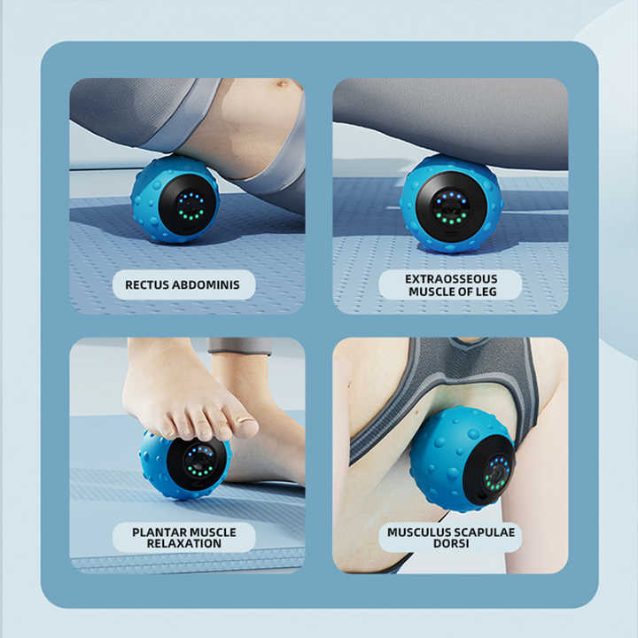 Electric Vibrating Massage Ball - Muscle Relaxation & Deep Tissue Therapy Tool