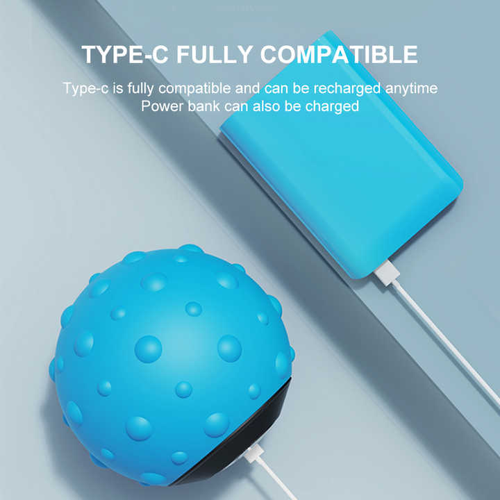 Electric Vibrating Massage Ball - Muscle Relaxation & Deep Tissue Therapy Tool