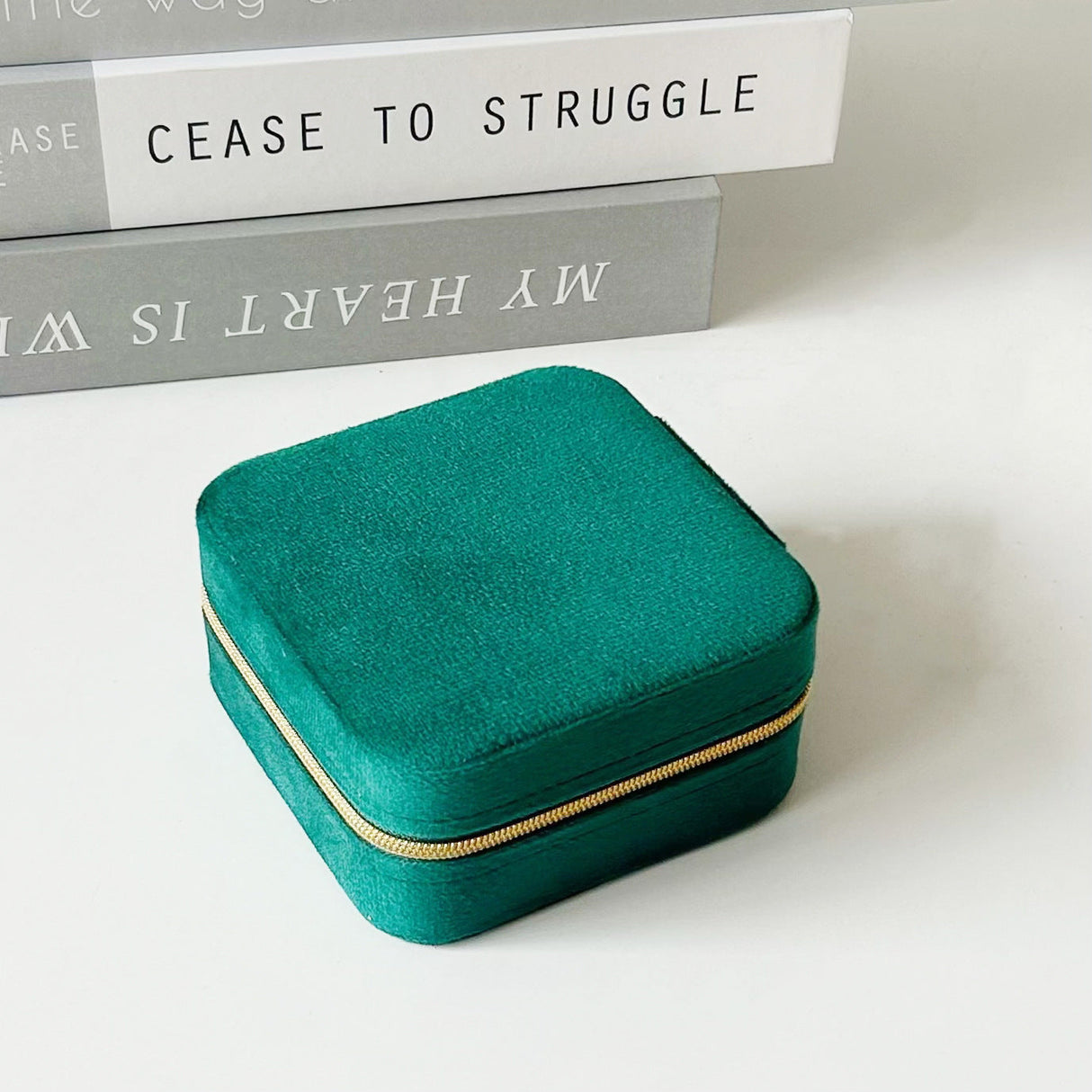 2-Piece Portable Travel Jewellery Box with Mirror