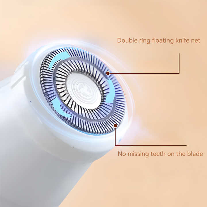 2-in-1 Electric Lady Shaver with Precision Tip