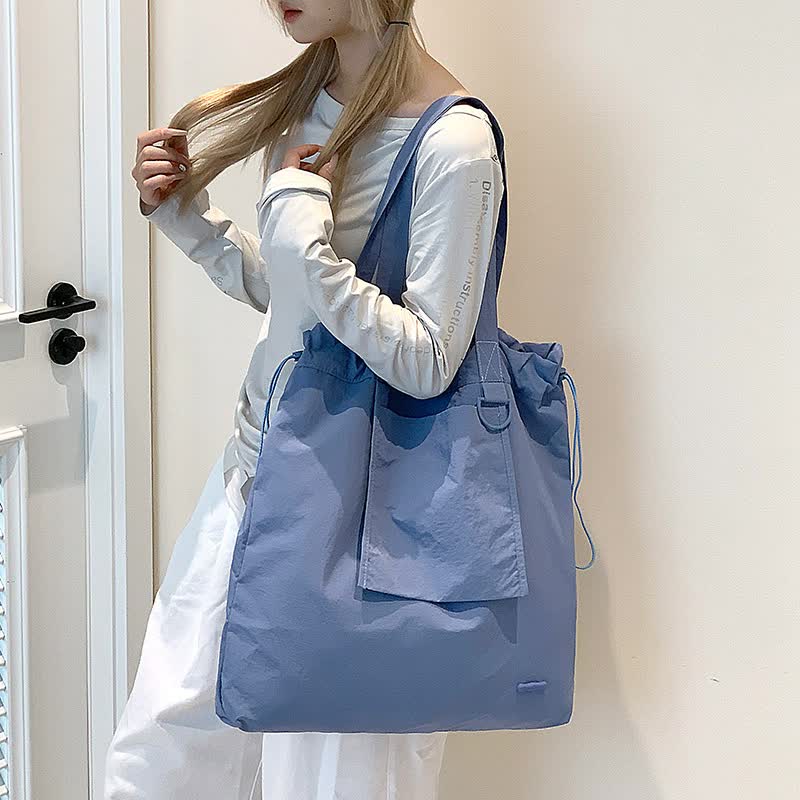 Water-Resistant Large Tote Bag | Lightweight Shoulder Bag for Commute, Casual Outings & Shopping - Silk Rolla