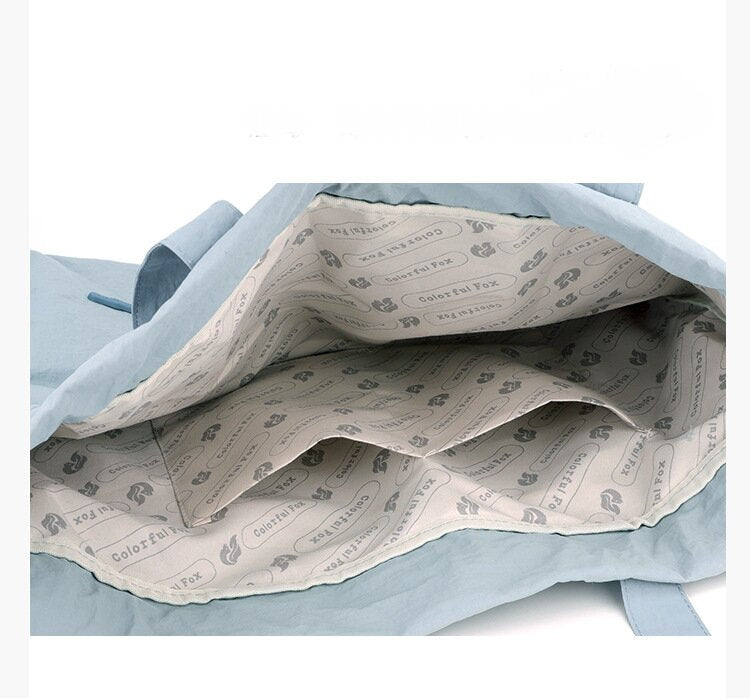 Water-Resistant Large Tote Bag | Lightweight Shoulder Bag for Commute, Casual Outings & Shopping - Silk Rolla