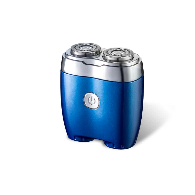 Portable Dual-Head Electric Shaver - Compact Rechargeable Razor for Men