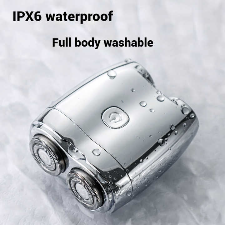 Portable Dual-Head Electric Shaver - Compact Rechargeable Razor for Men