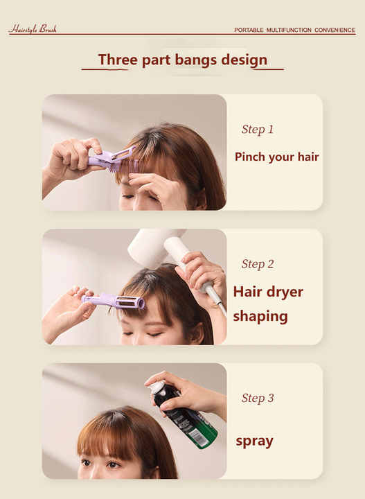 3 Pcs Root Volume Roll Brush