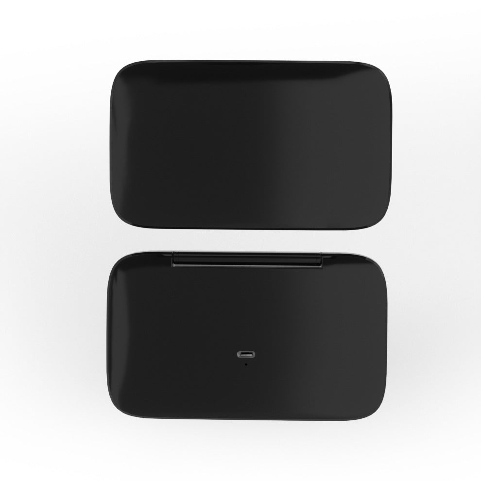 Portable Travel Makeup Mirror with LED Light