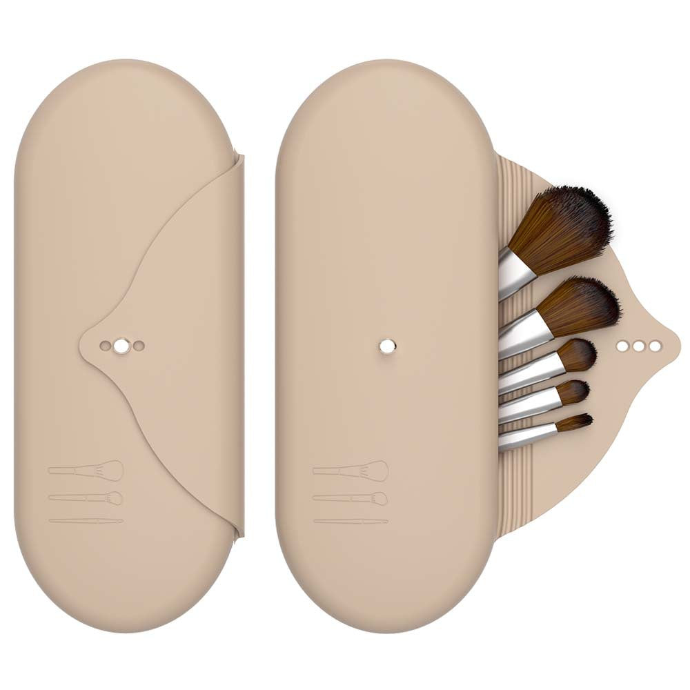 2-Piece Silicone Makeup Brush Case