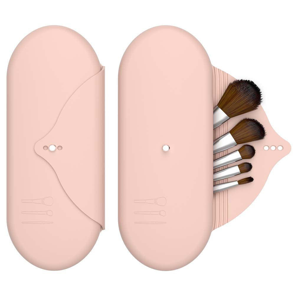 2-Piece Silicone Makeup Brush Case
