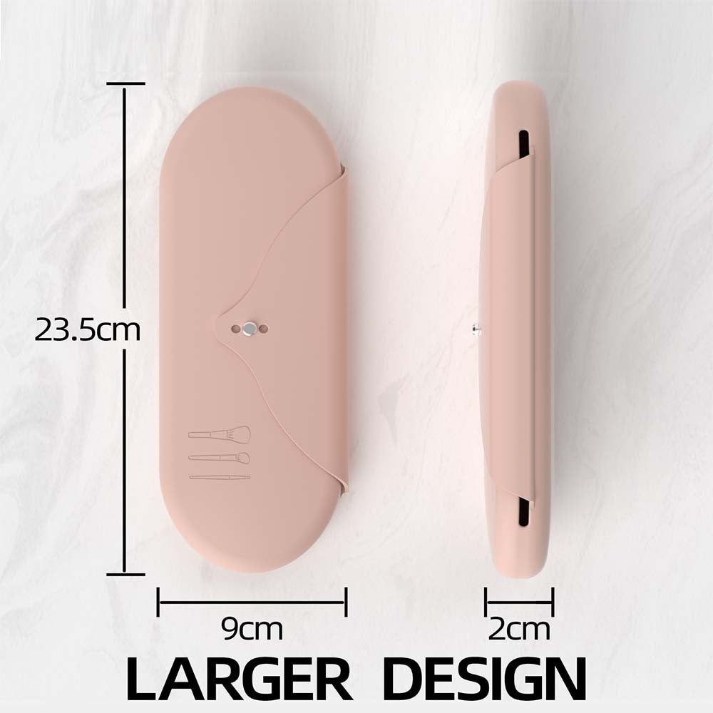 2-Piece Silicone Makeup Brush Case