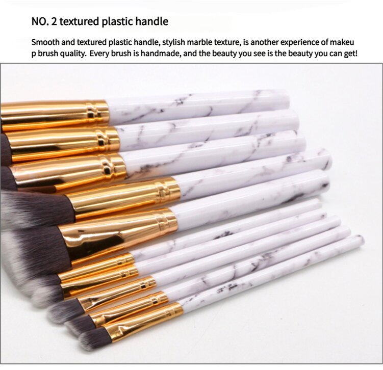 Marble Makeup Brush Set