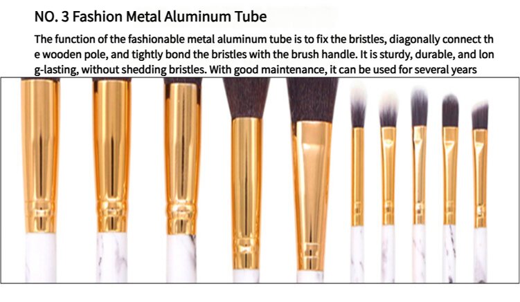 Marble Makeup Brush Set