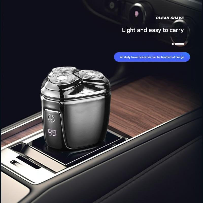 Compact Electric Rotary Shaver with LED Display