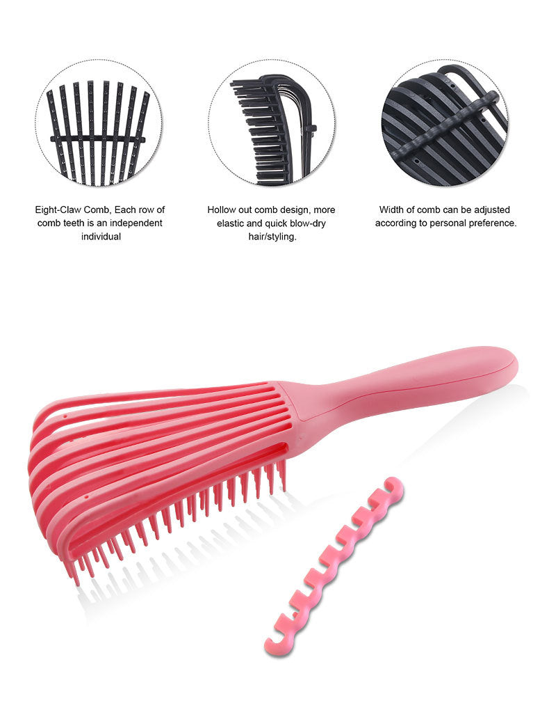 3 Pcs Adjustable Detangling Brush