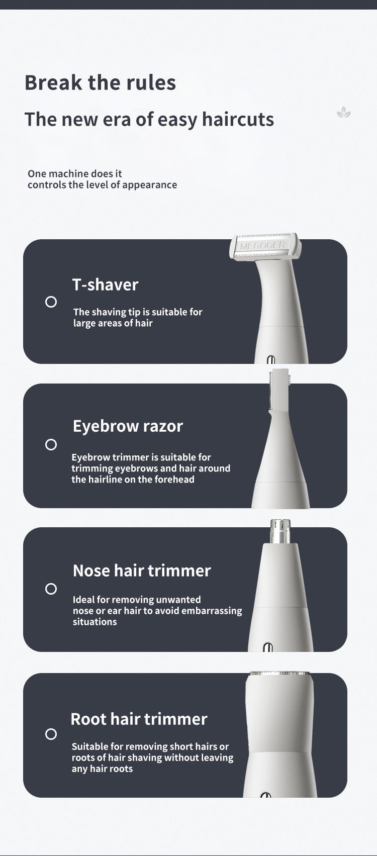 4-in-1 Rechargeable Women's Grooming Kit