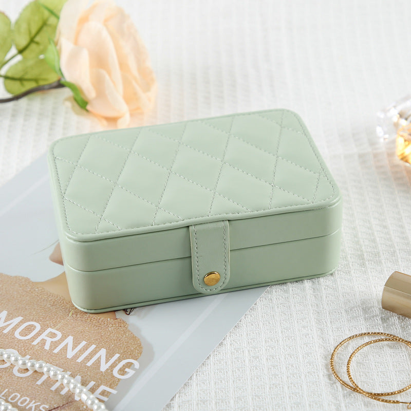 Portable Quilted Travel Jewellery Box