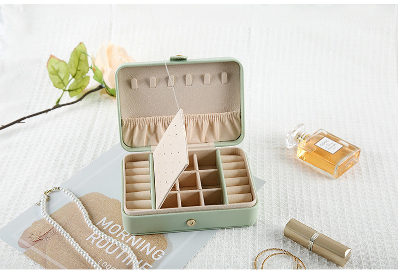 Portable Quilted Travel Jewellery Box