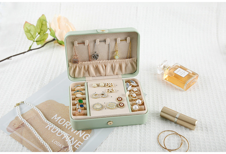 Portable Quilted Travel Jewellery Box