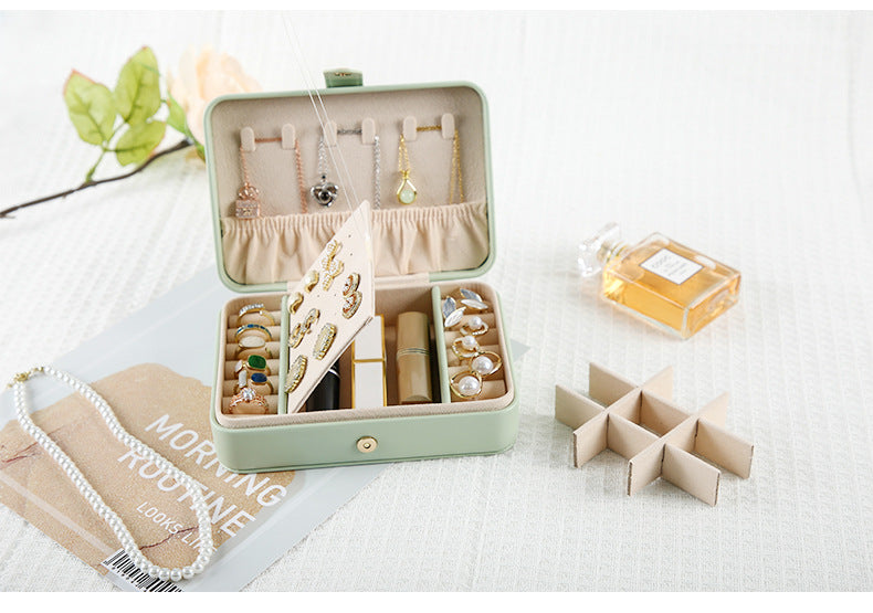 Portable Quilted Travel Jewellery Box