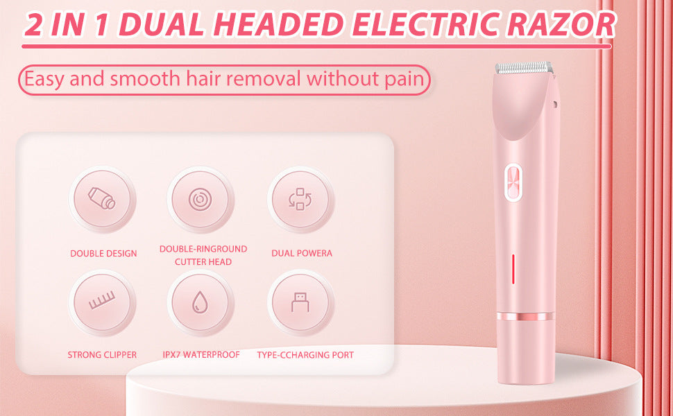 2-in-1 Rechargeable Electric Shaver & Trimmer