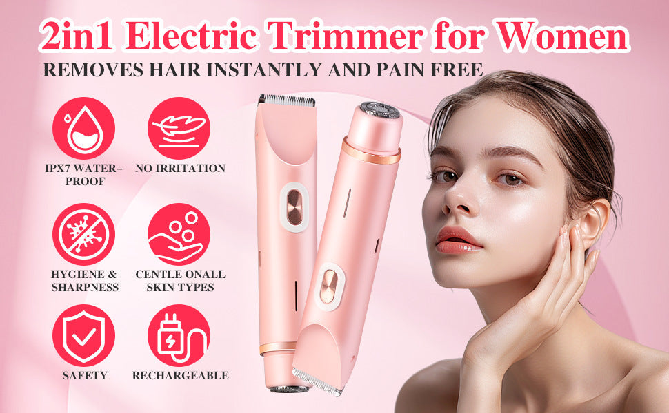 2-in-1 Rechargeable Electric Shaver & Trimmer