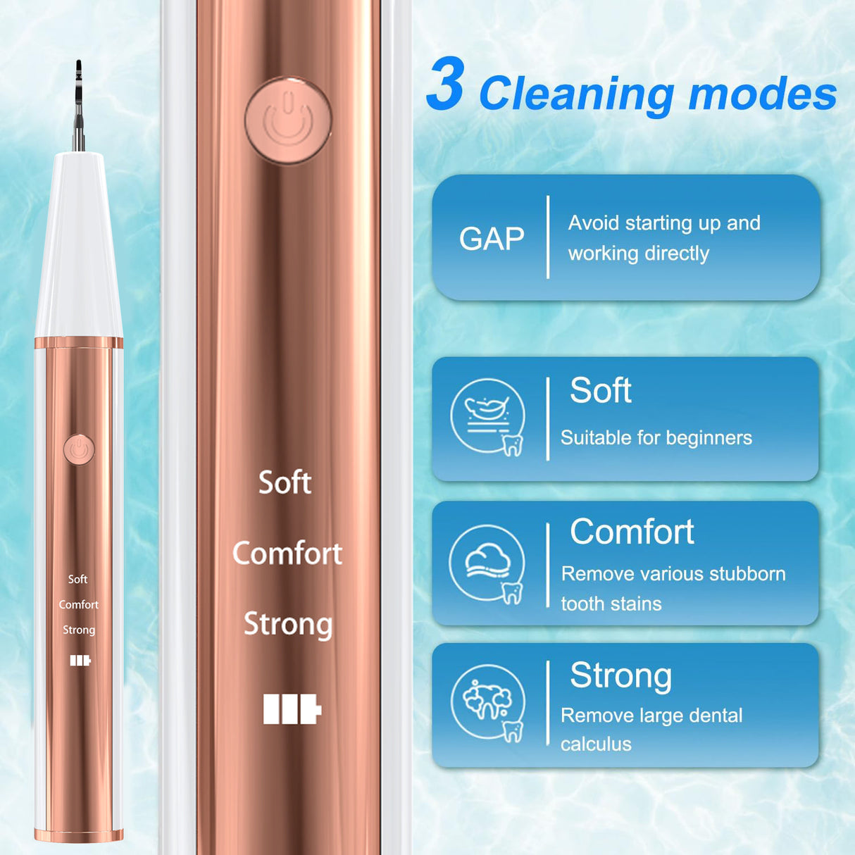 Ultrasonic Dental Scaler Kit - Teeth Cleaner & Tartar Remover