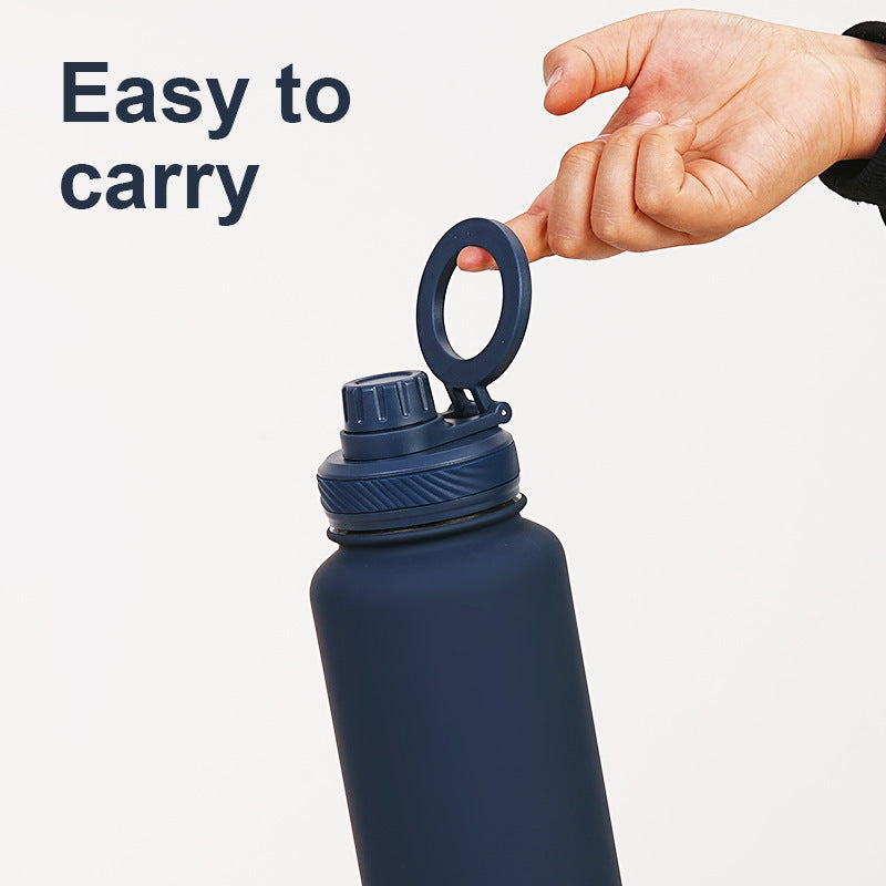 Stainless Steel Magnetic Phone Holder Water Bottle