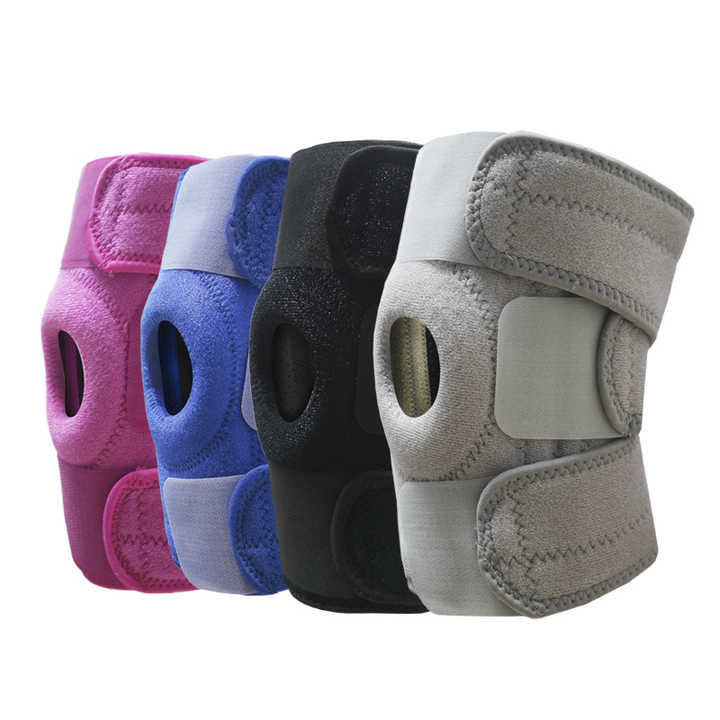 Adjustable Knee Brace Support with Dual Spring Stabilisers and Patella Gel Pad