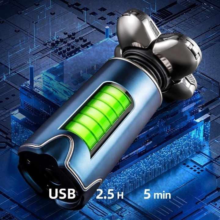 5-Head Electric Rotary Shaver for Men