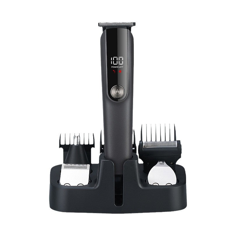 5-in-1 Professional Grooming Kit for Men, Cordless Hair Clipper and Beard Trimmer