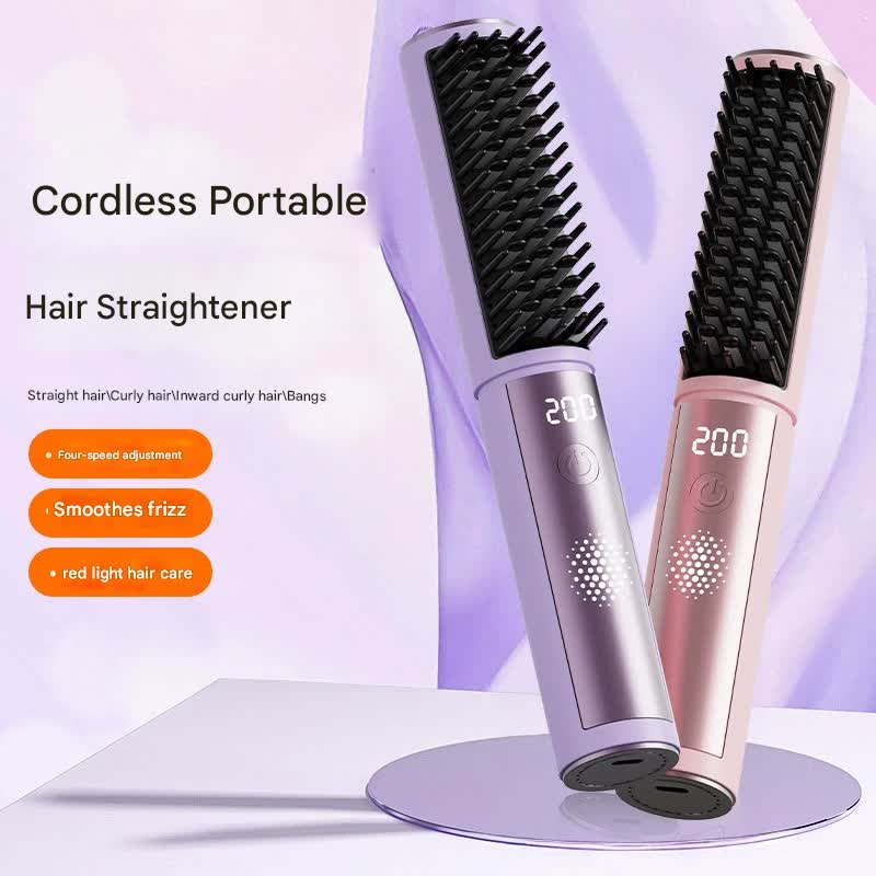 Cordless Hair Straightener Brush