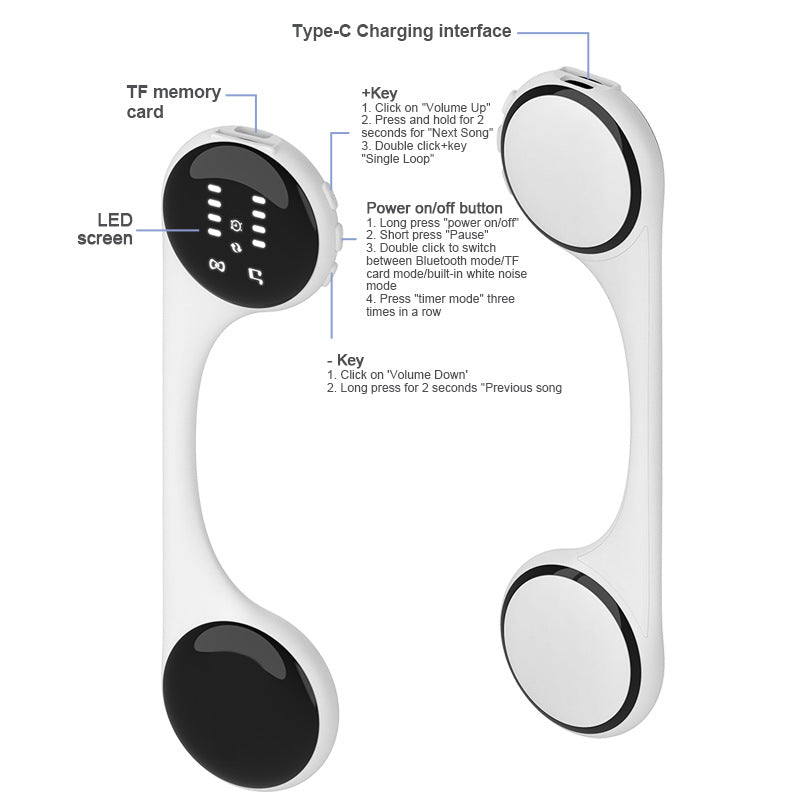 Under-Pillow Bone Conduction Sleep Speaker