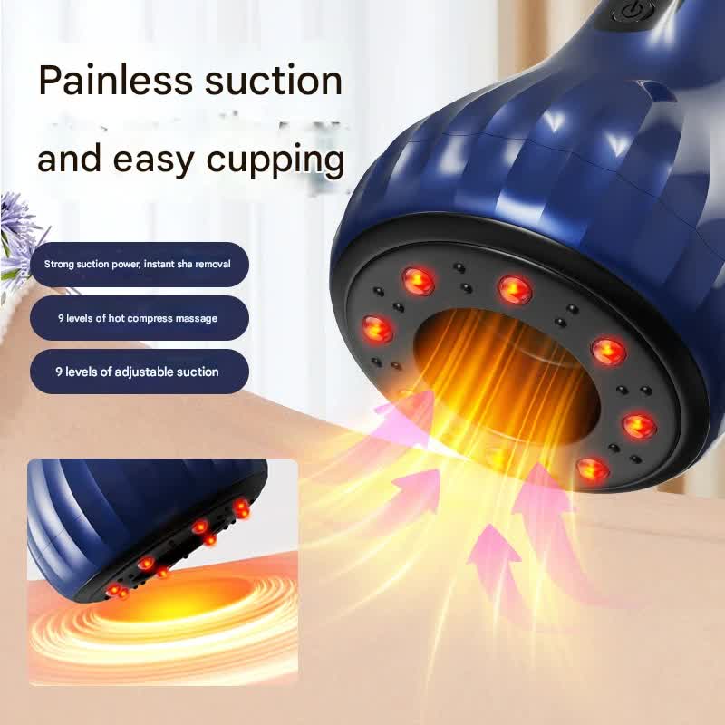 Electric Cupping & Gua Sha Massager with Red Light Therapy