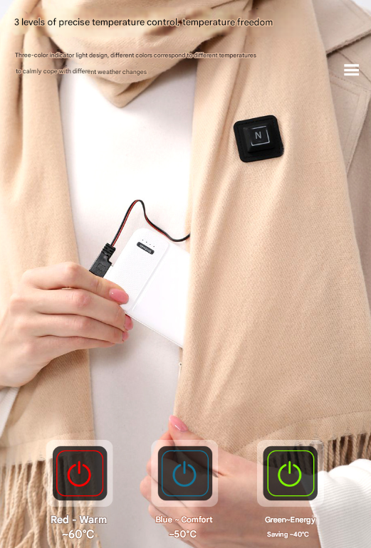 Electric Heated Scarf - Winter Neck Warmer